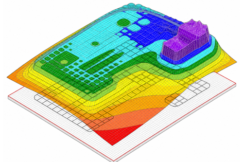 Earthing and grounding modelling illustration